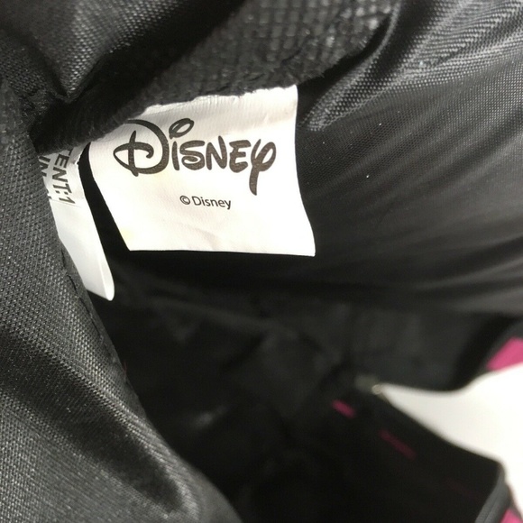 Disney Minnie Mouse Pink/Black Striped Backpack - Picture 8 of 8